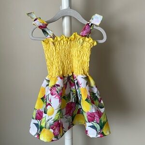 Tie Strap Smocked Dress
